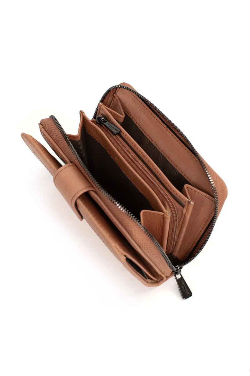 Portefeuille - 2 volets - Stop RFID - Cuir