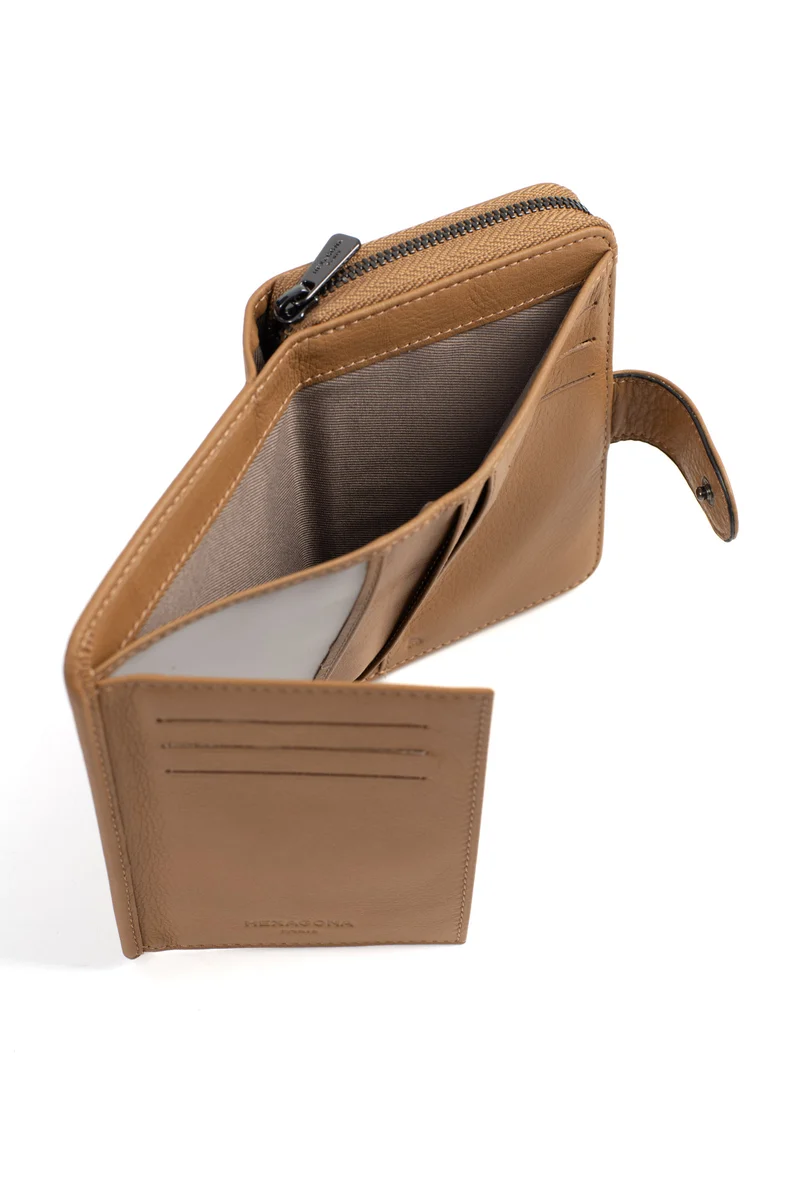 Portefeuille - 2 volets - Stop RFID - Cuir