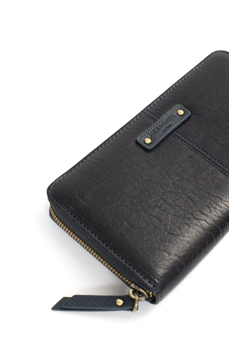 Portefeuille long - Stop RFID - Cuir