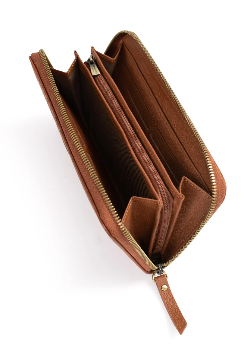 Portefeuille long - Stop RFID - Cuir