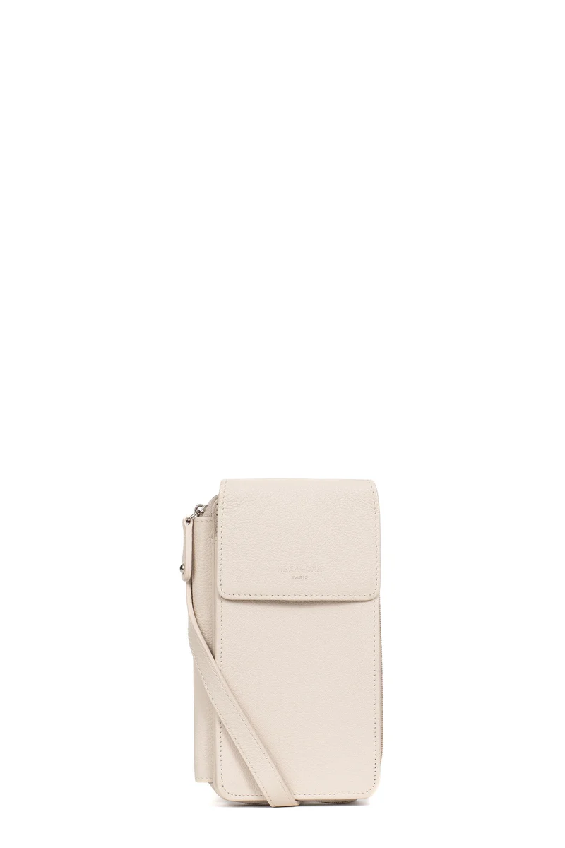 Pochette téléphone avec portefeuille - Cuir