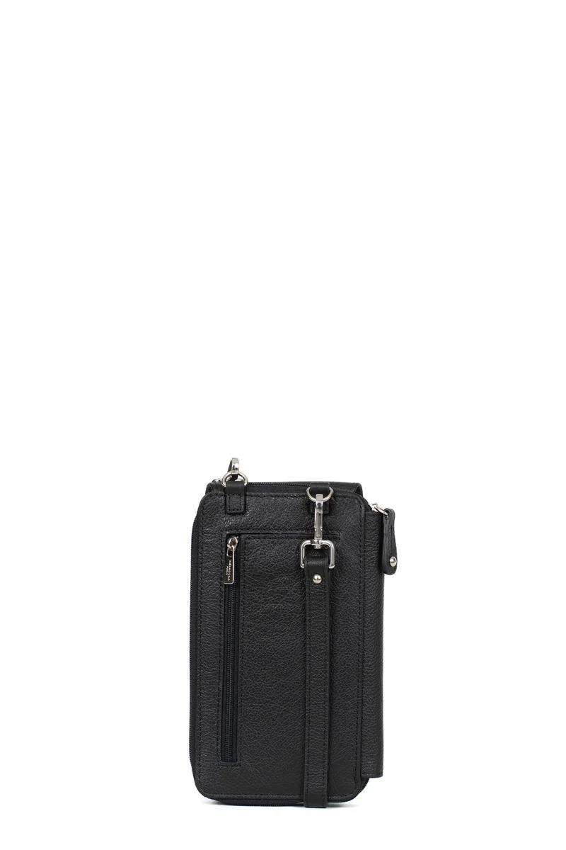 Pochette téléphone avec portefeuille - Cuir
