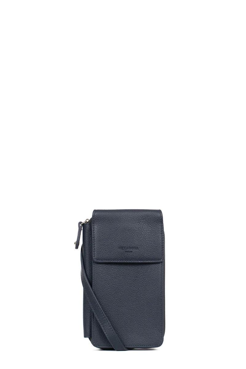 Pochette téléphone avec portefeuille - Cuir