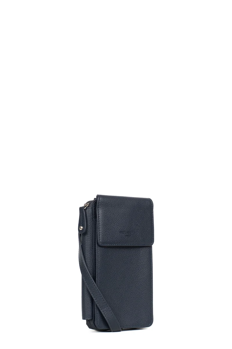 Pochette téléphone avec portefeuille - Cuir