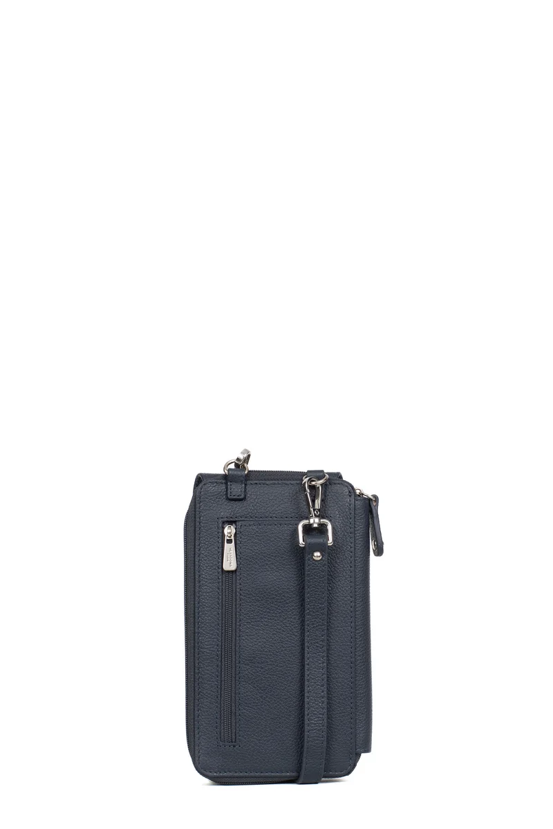 Pochette téléphone avec portefeuille - Cuir