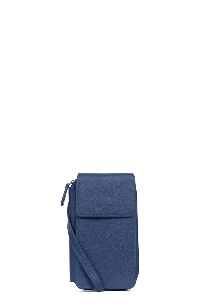 Pochette téléphone avec portefeuille - Cuir