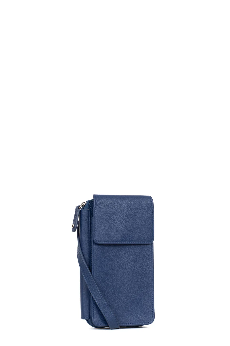 Pochette téléphone avec portefeuille - Cuir