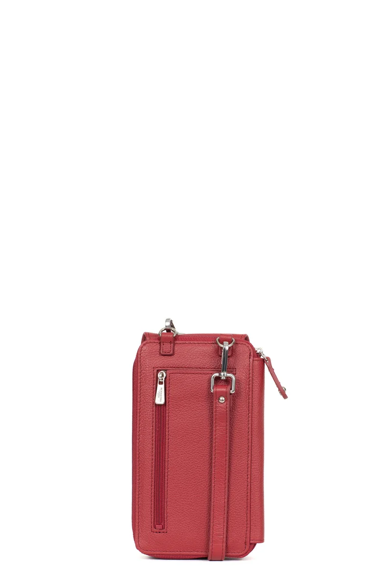 Pochette téléphone avec portefeuille - Cuir