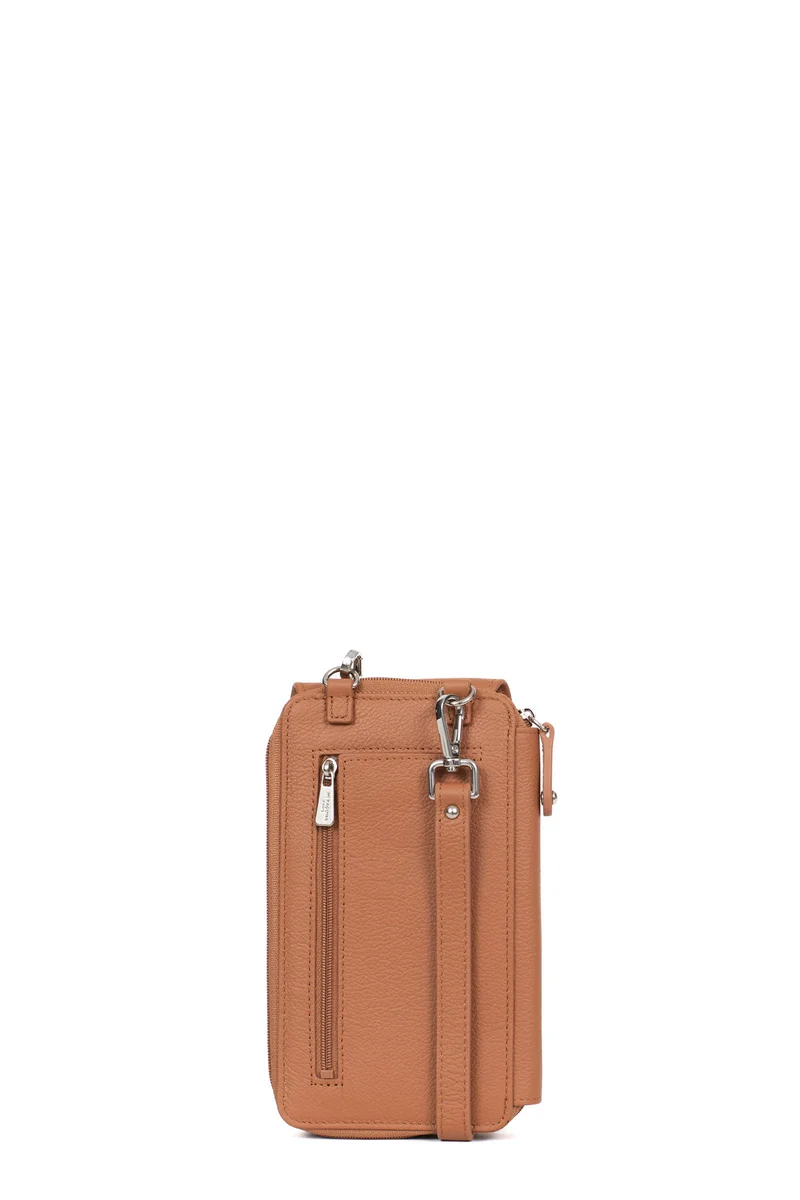 Pochette téléphone avec portefeuille - Cuir