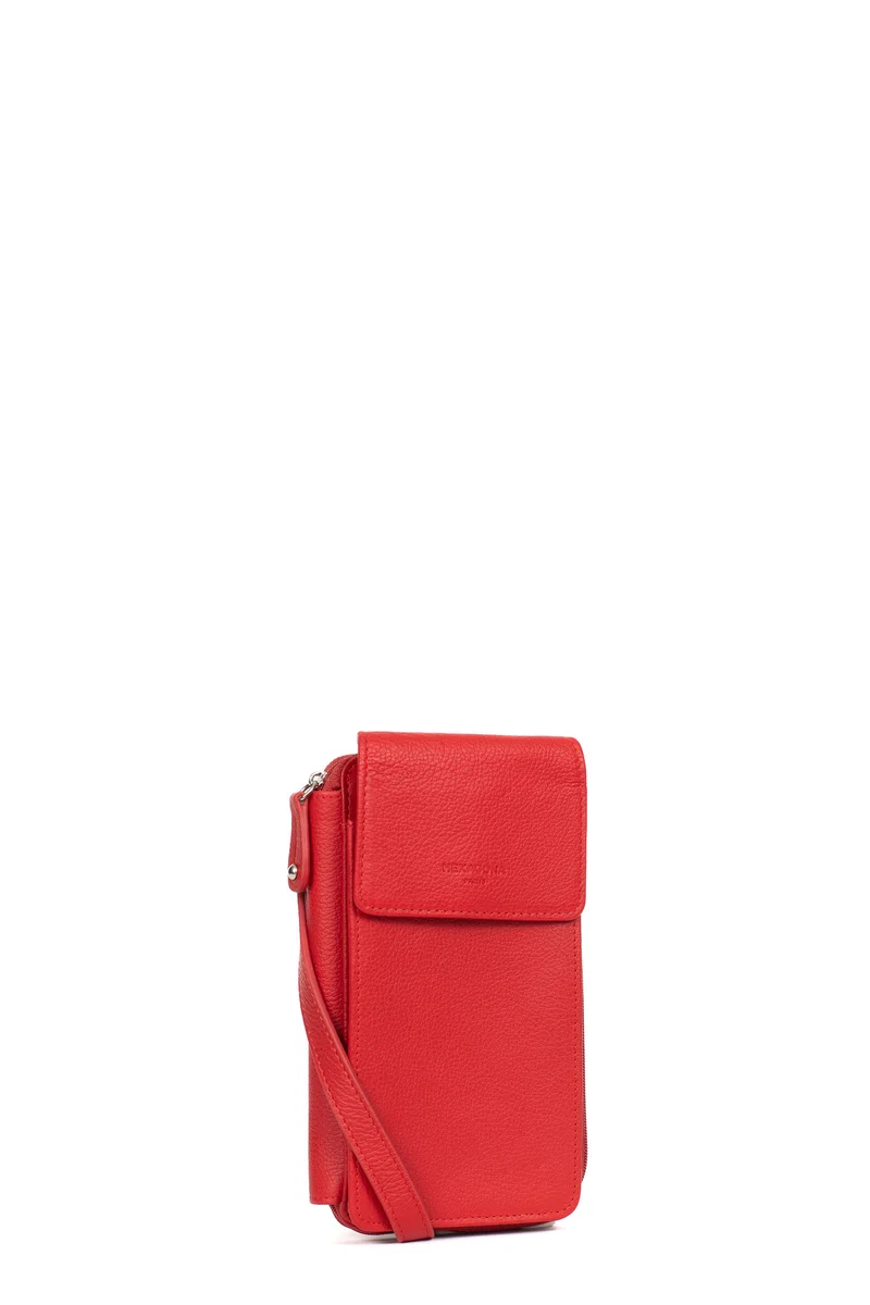 Pochette téléphone avec portefeuille - Cuir