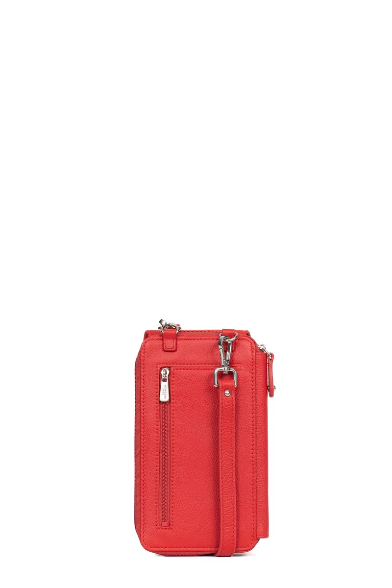 Pochette téléphone avec portefeuille - Cuir
