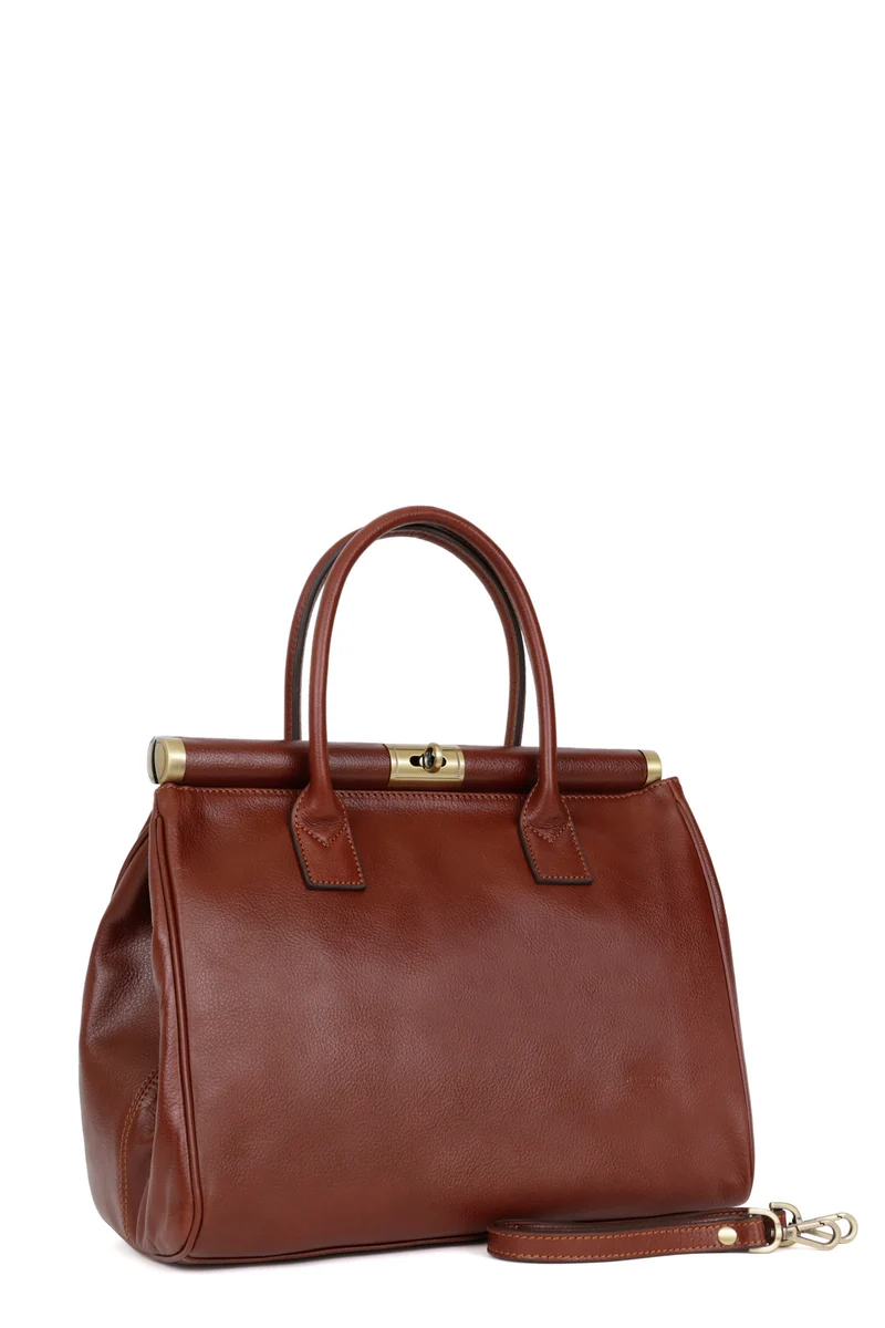 Sac porté main 2 poignées - A4 - Cuir