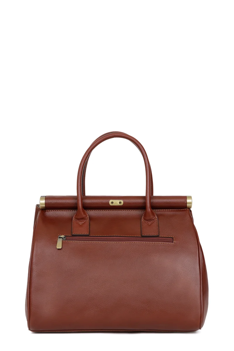 Sac porté main 2 poignées - A4 - Cuir