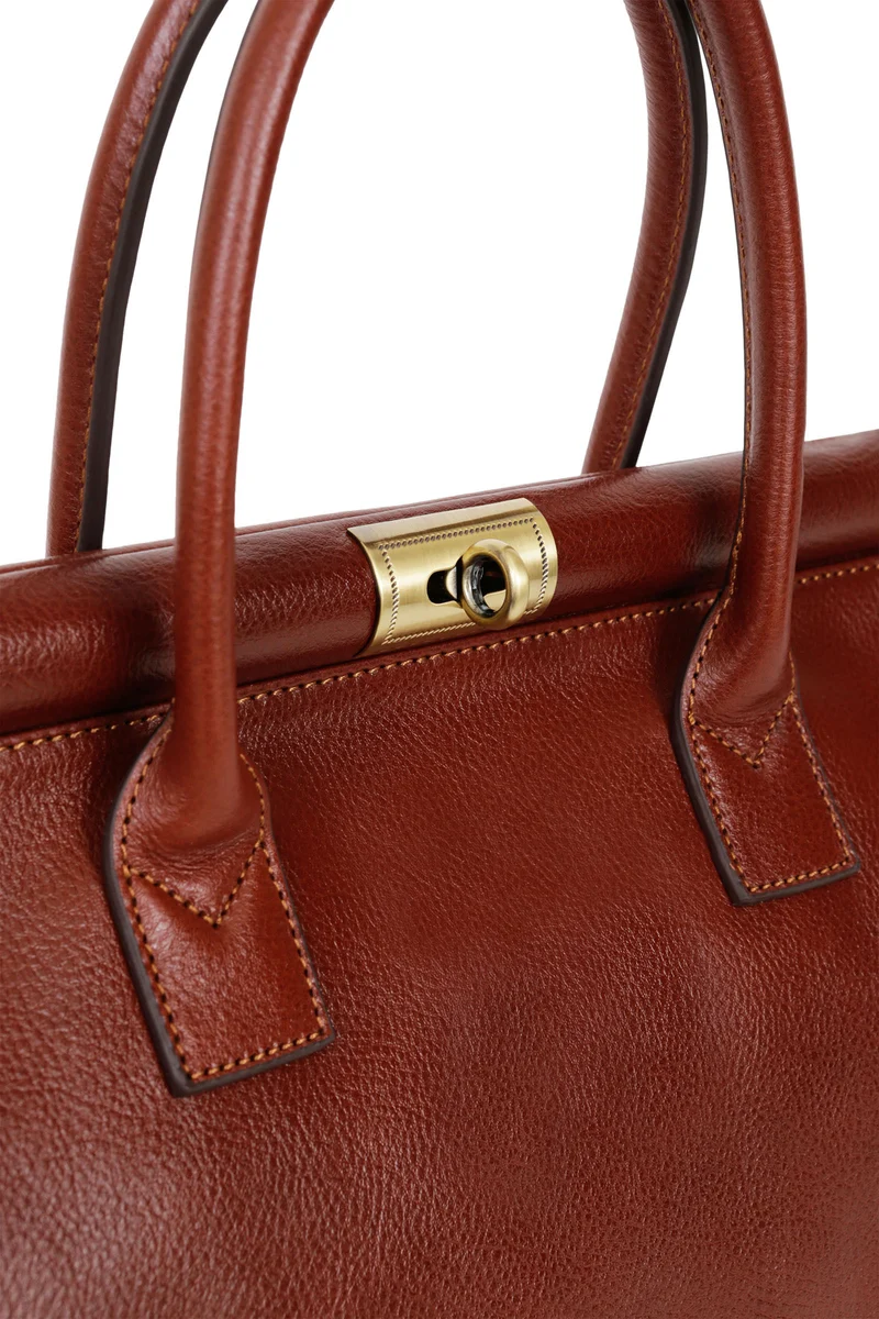Sac porté main 2 poignées - A4 - Cuir