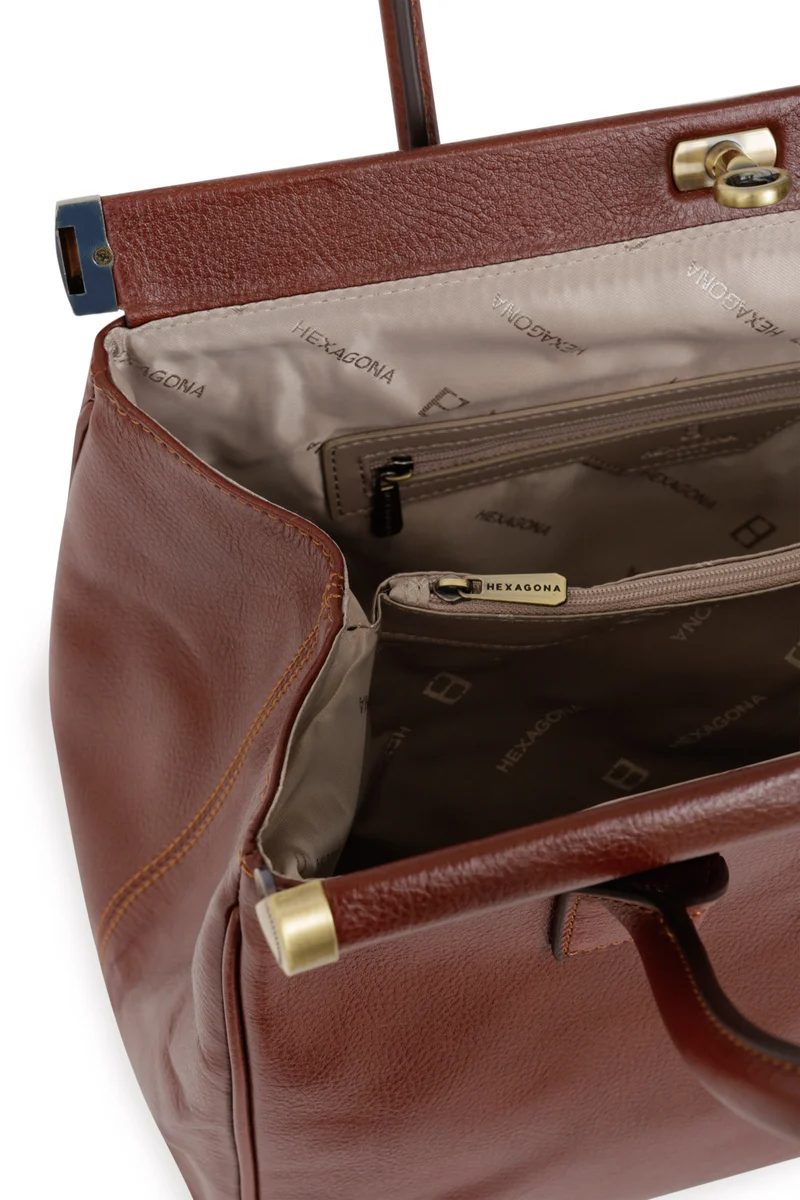 Sac porté main 2 poignées - A4 - Cuir