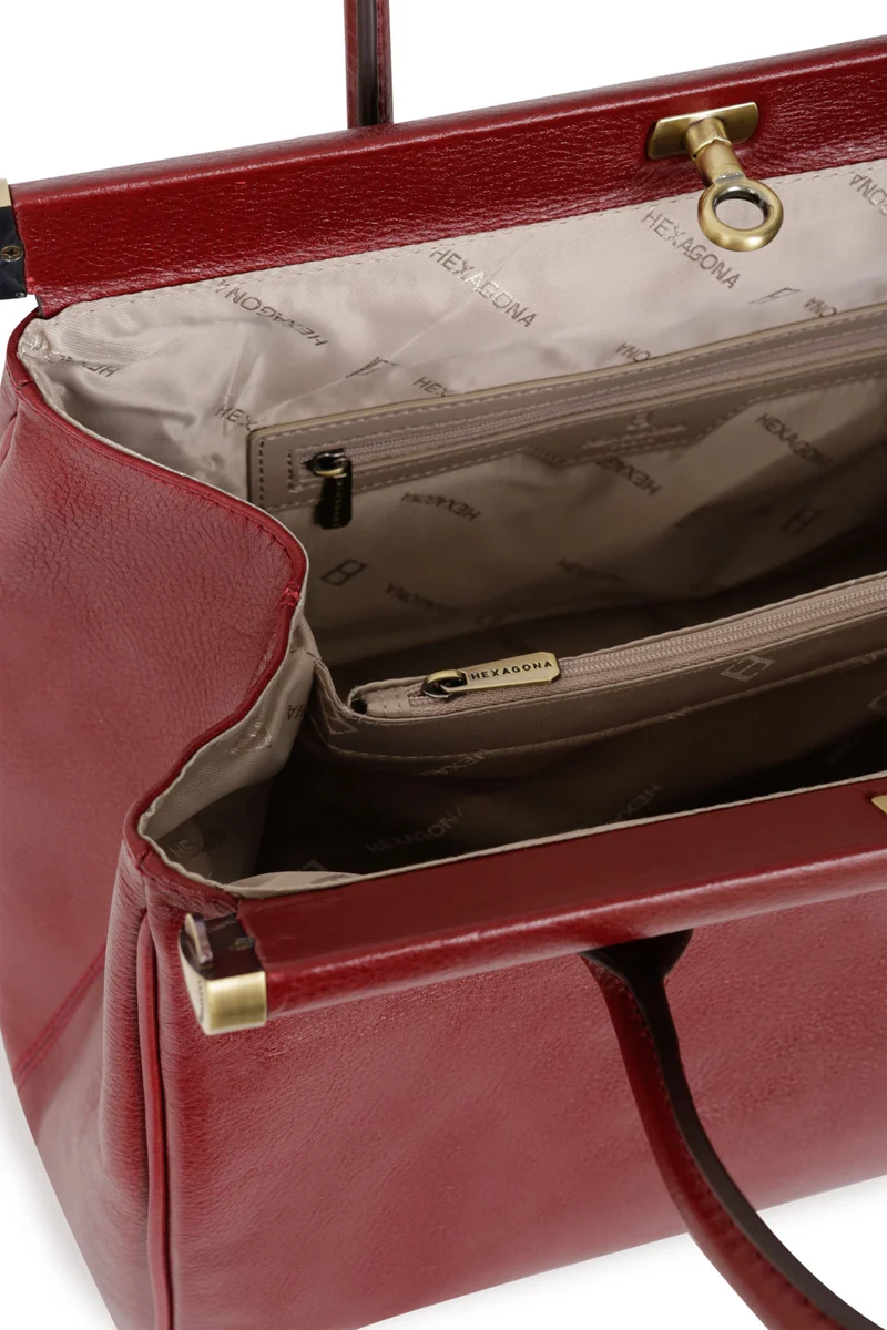 Sac porté main 2 poignées - A4 - Cuir