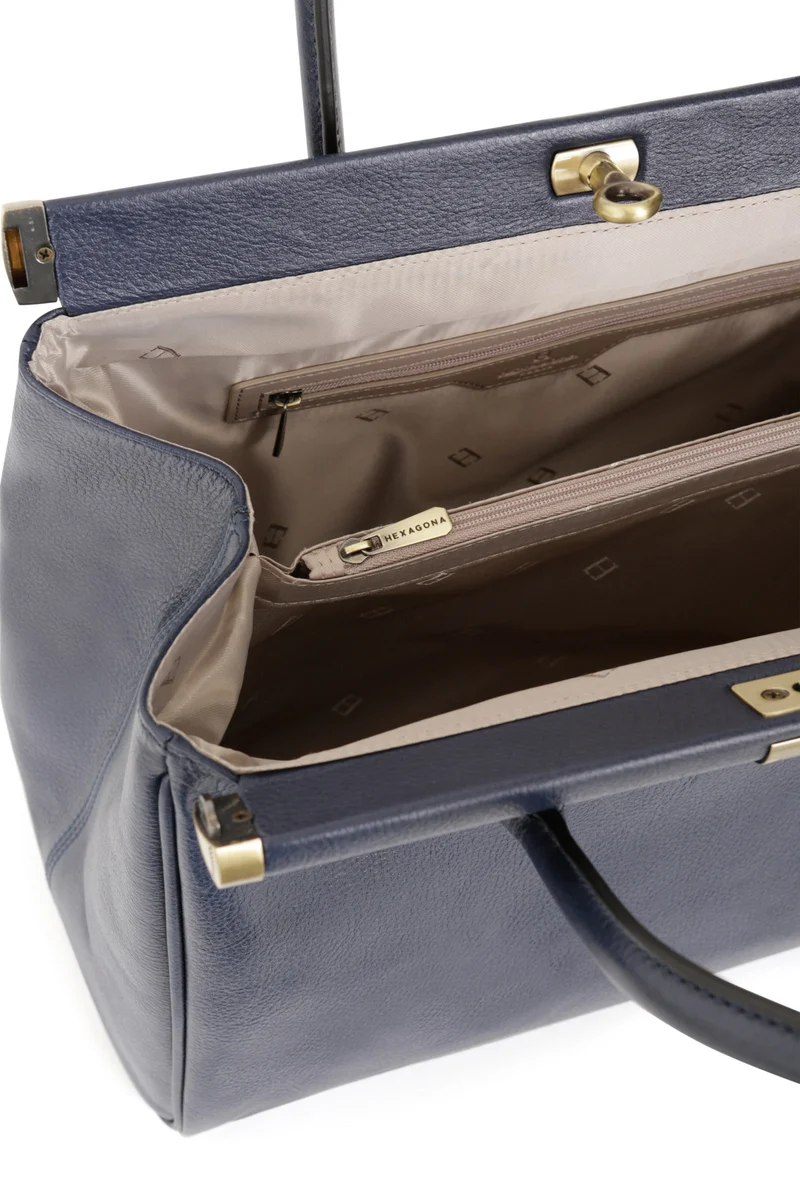 Sac porté main 2 poignées - A4 - Cuir