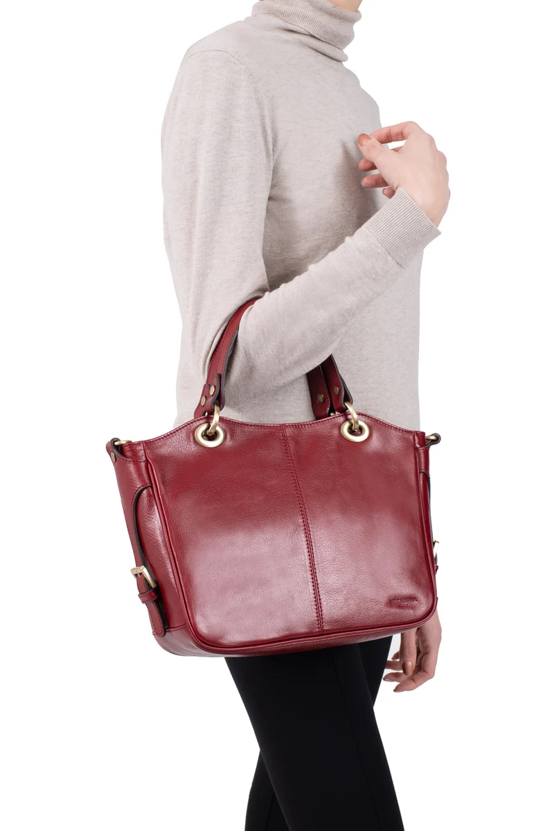 Sac porté main 2 poignées - Cuir