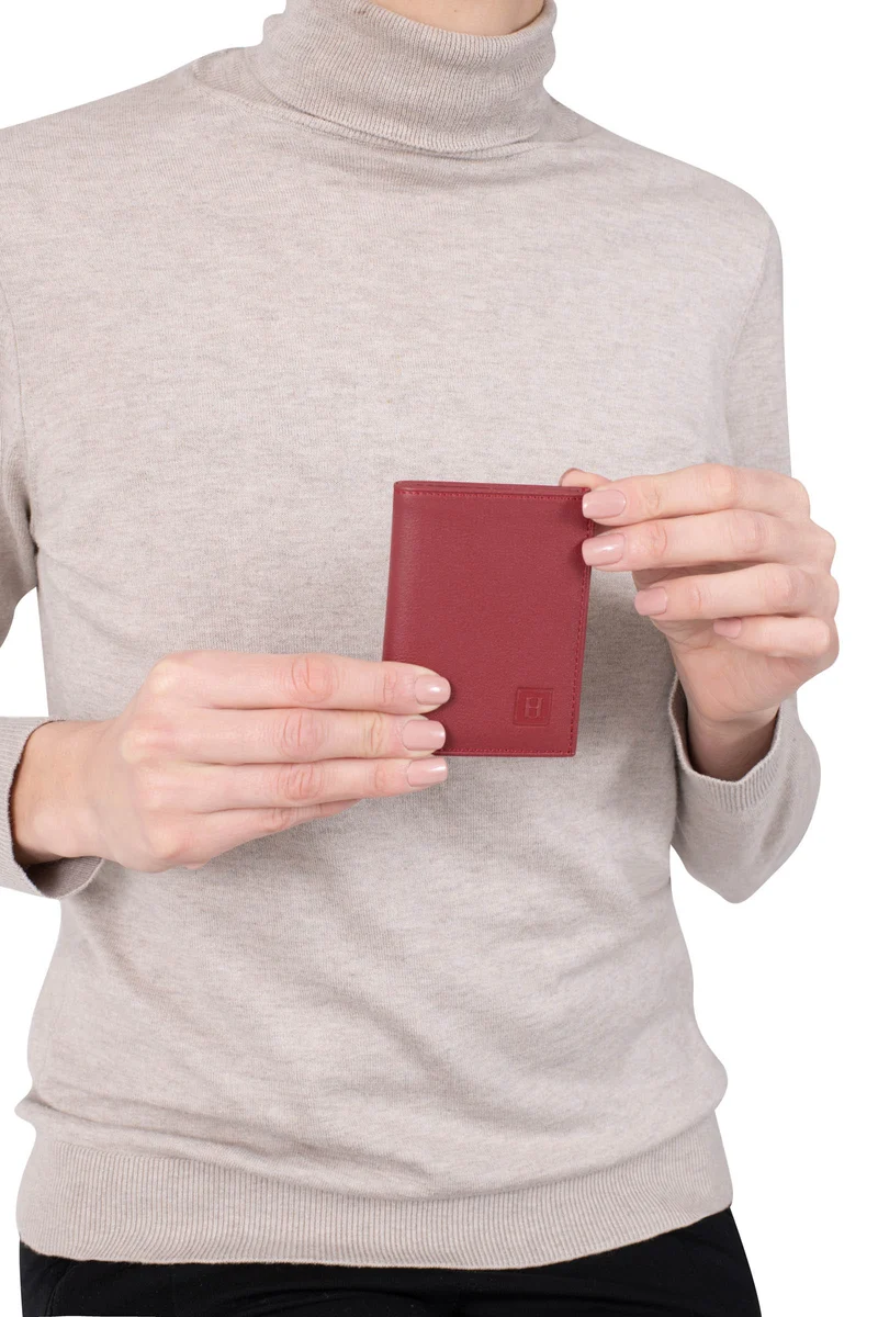 Porte-cartes - 1 volet - Cuir