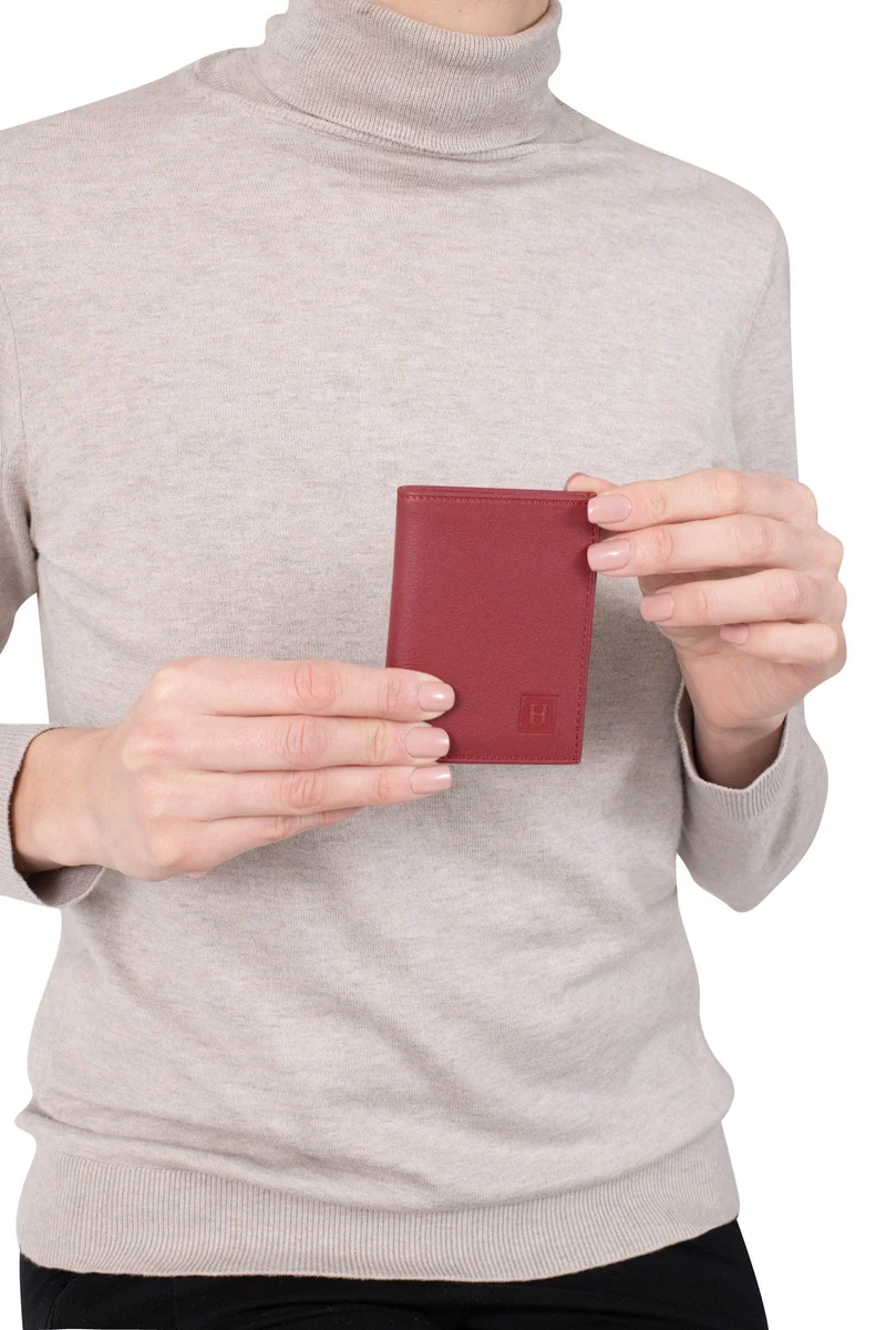 Porte-cartes - 1 volet - Cuir