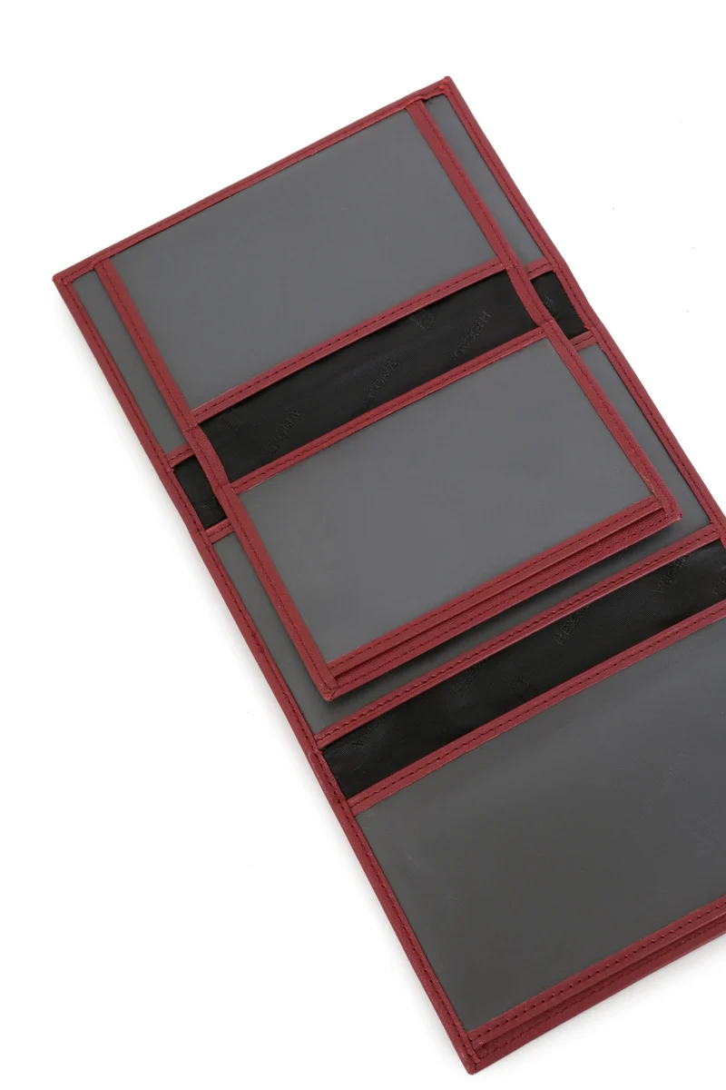 Porte-papiers - 3 volets - Cuir