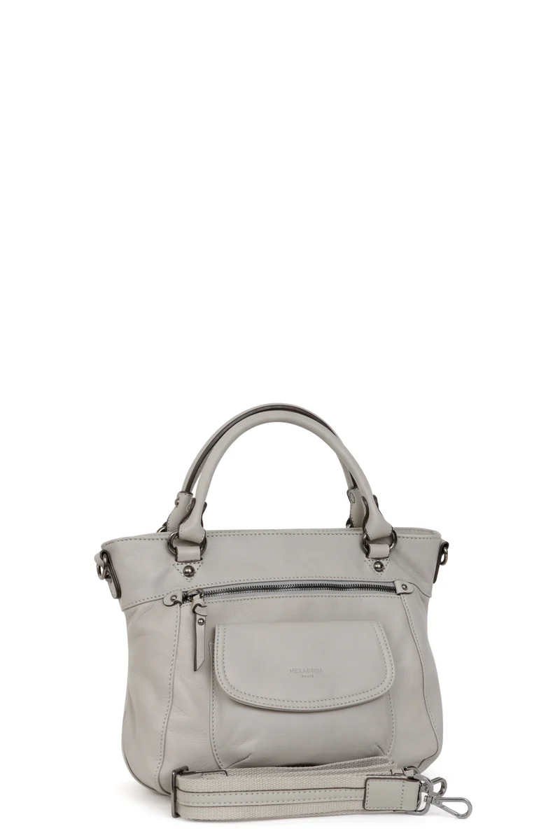 Sac porté main 2 poignées - Cuir