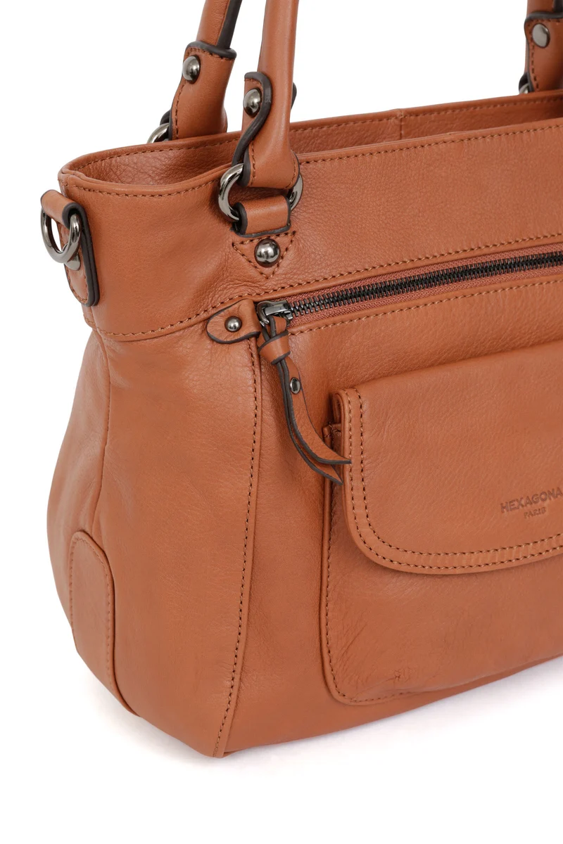 Sac porté main 2 poignées - Cuir