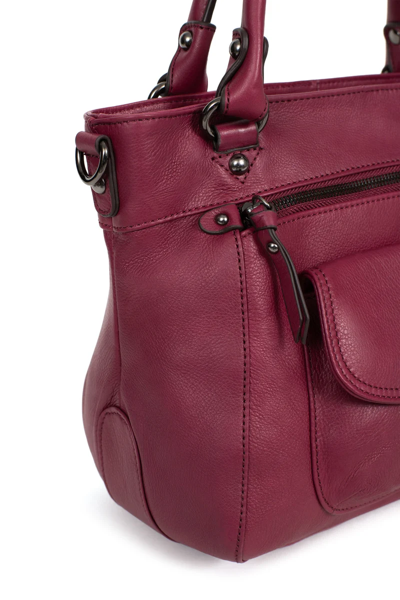 Sac porté main 2 poignées - Cuir