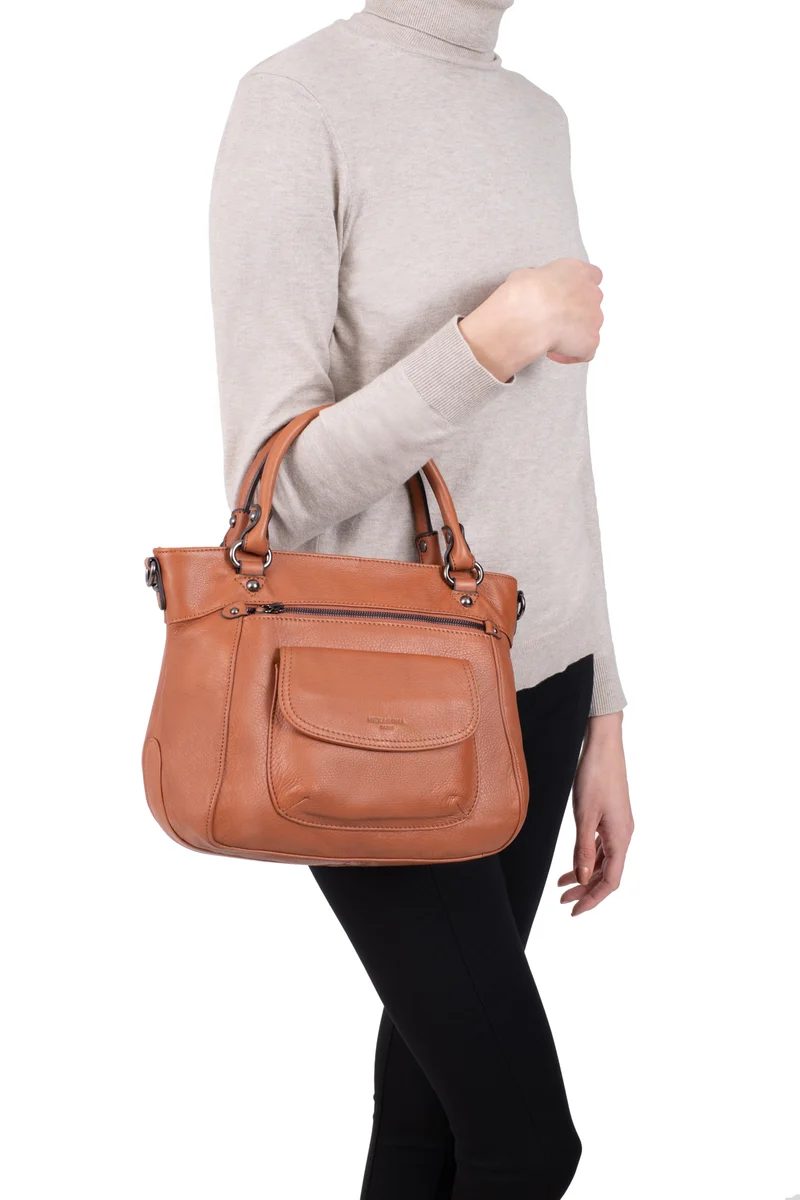 Sac porté main 2 poignées - Cuir