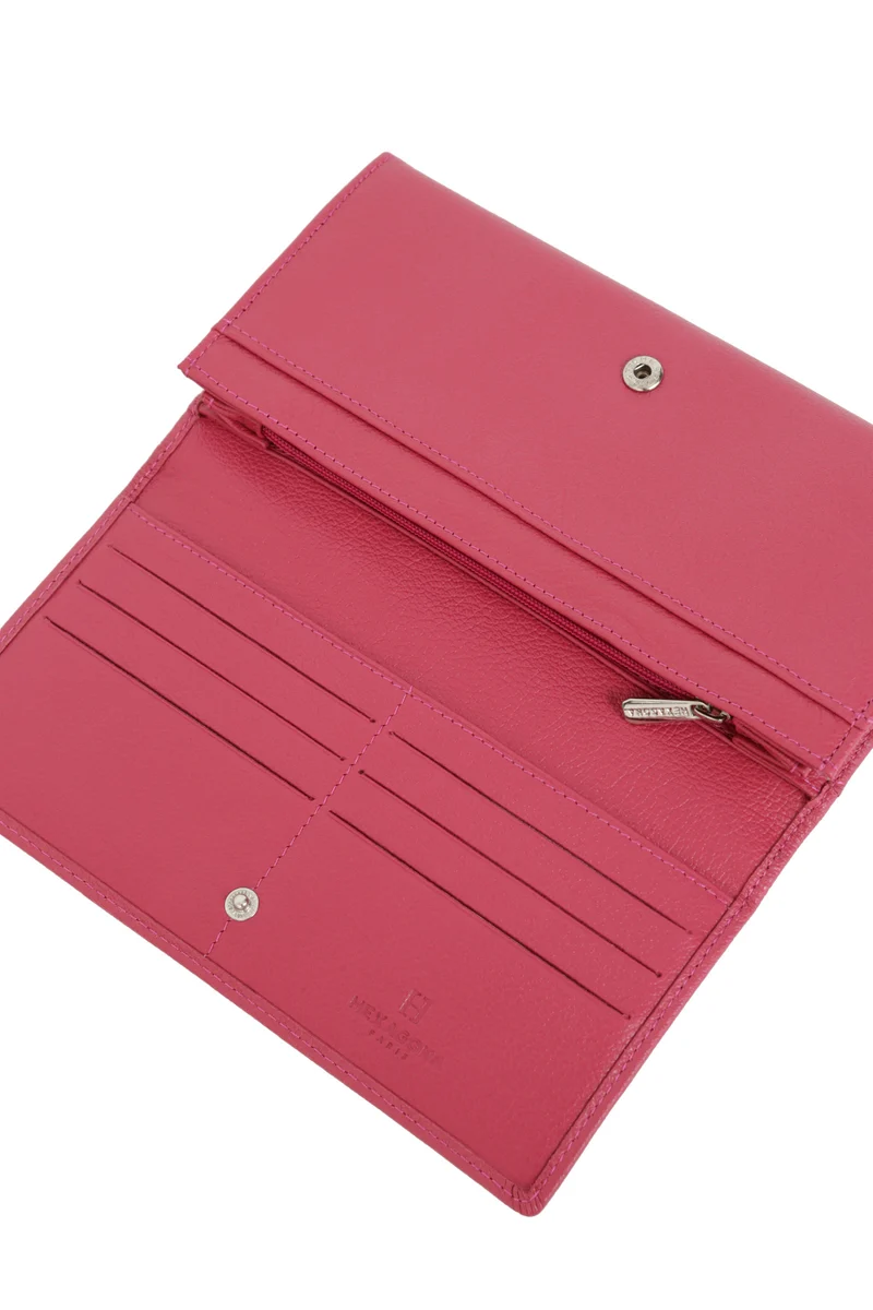 Portefeuille long - 1 volet - Cuir