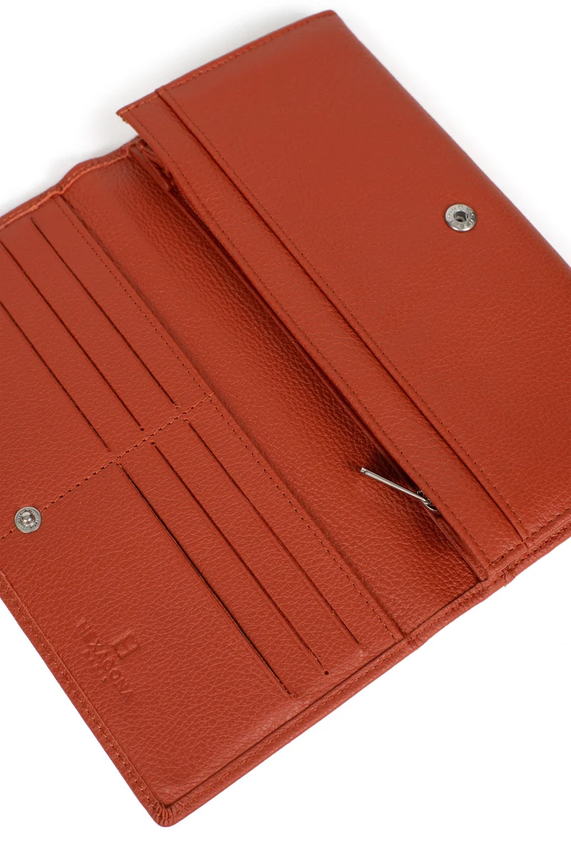 Portefeuille long - 1 volet - Cuir
