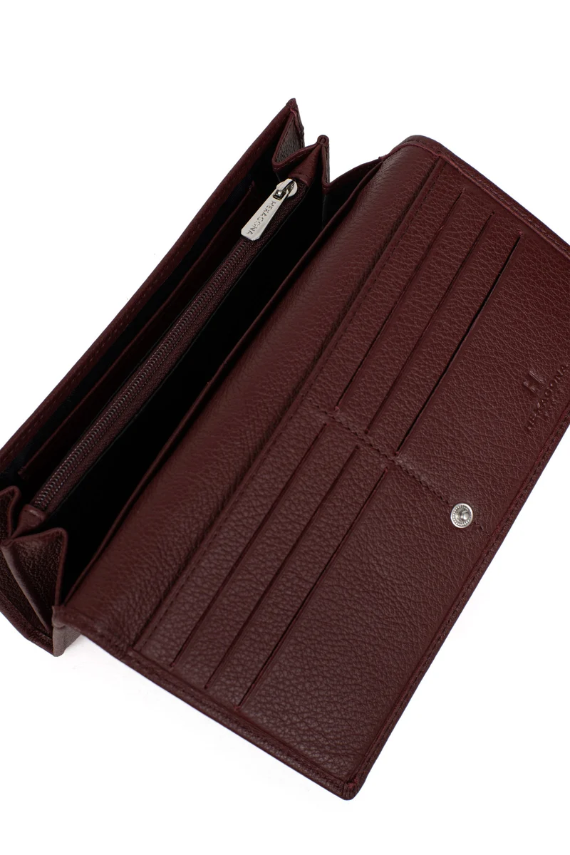 Portefeuille long - 1 volet - Cuir