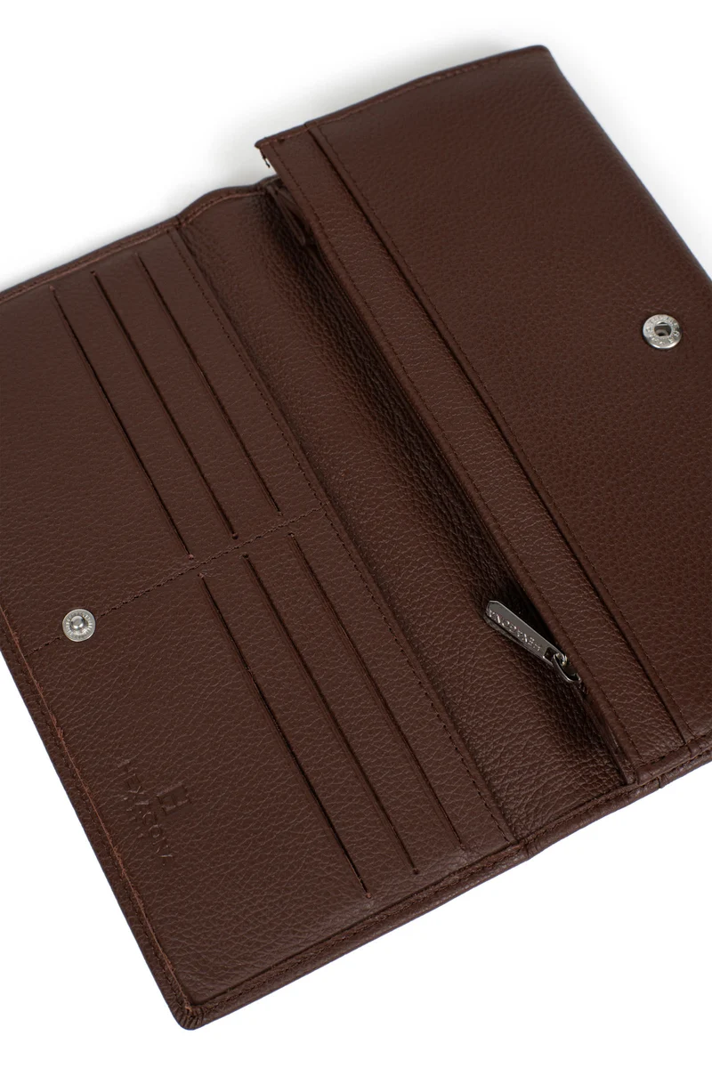 Portefeuille long - 1 volet - Cuir