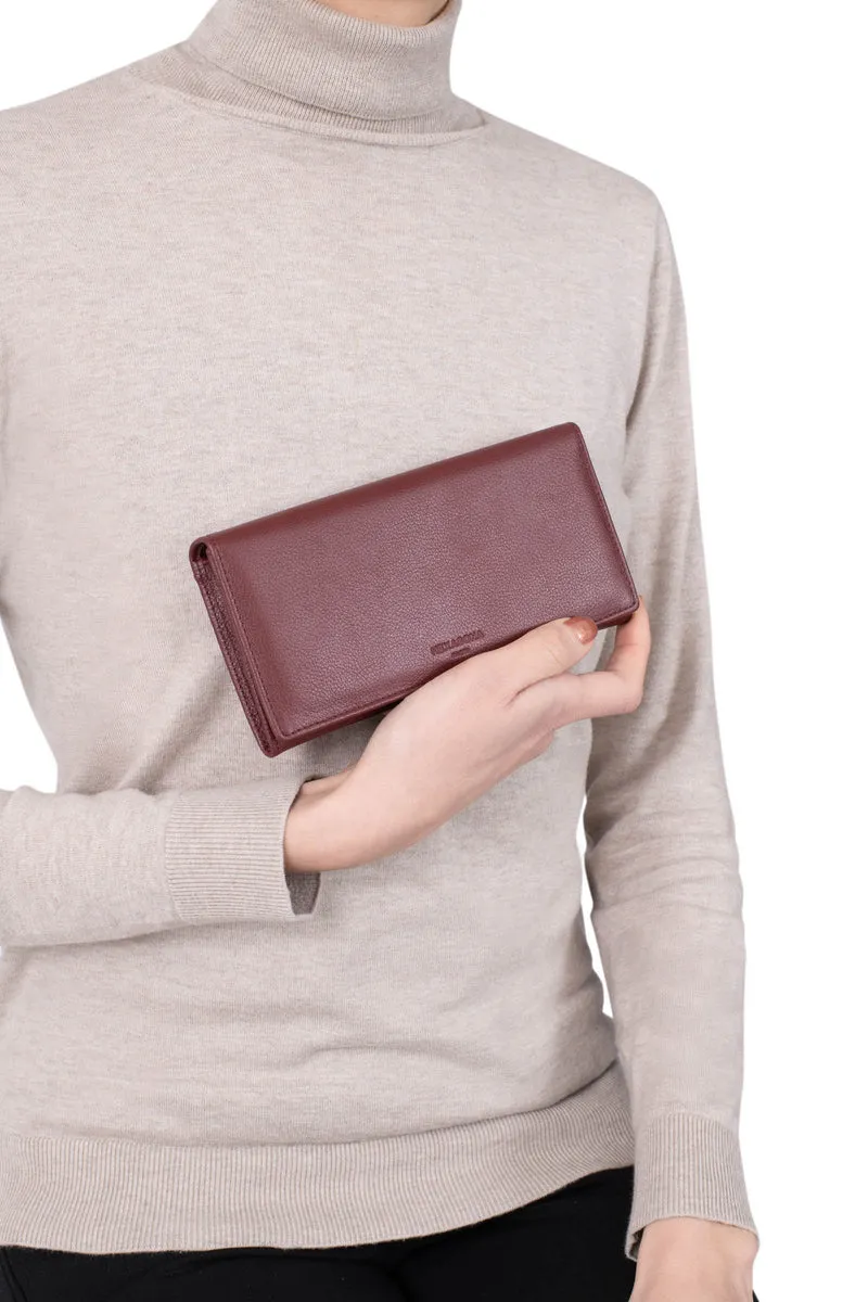 Portefeuille long - 1 volet - Cuir