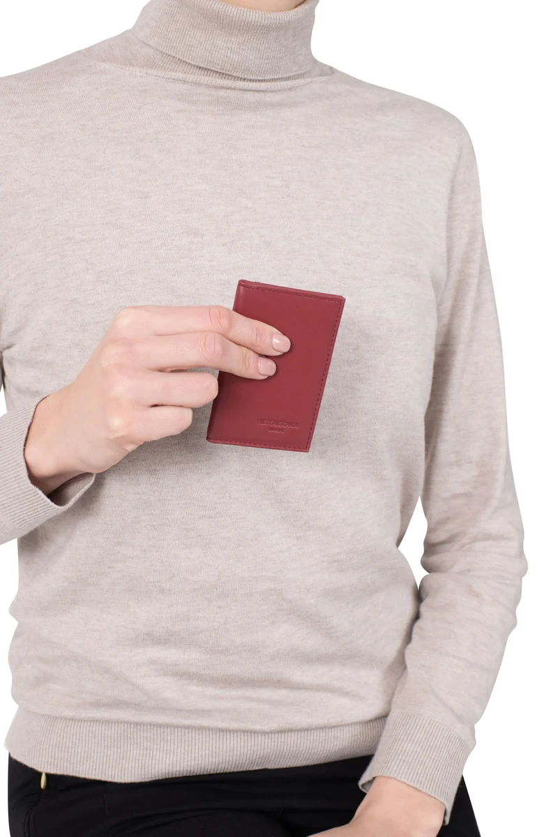 Porte-cartes - 1 volet - Cuir