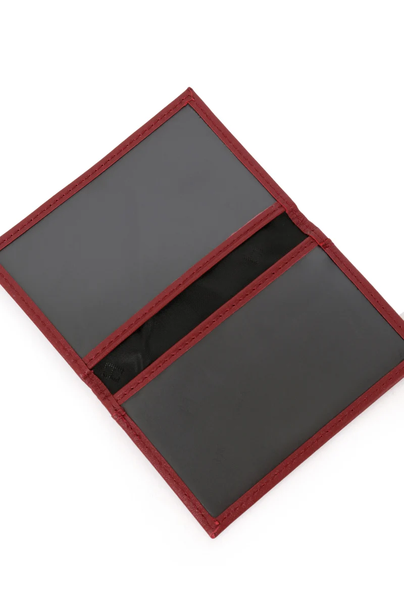Porte-cartes - 1 volet - Cuir