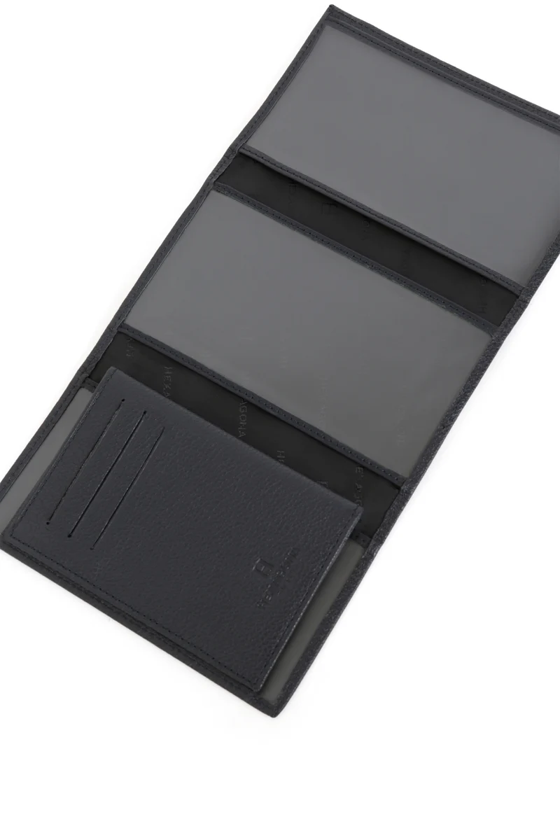 Porte-papiers - 3 volets - Cuir