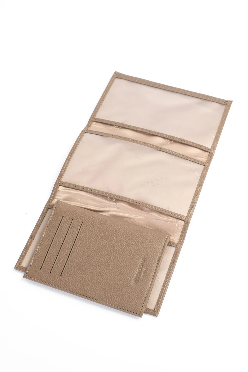 Porte-papiers - 3 volets - Cuir
