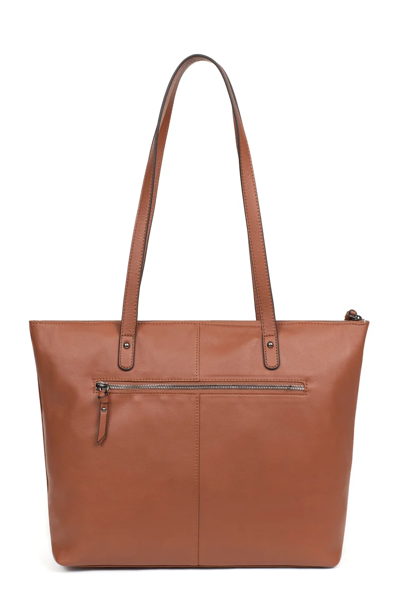 Sac cabas porté épaule - A4 - Cuir