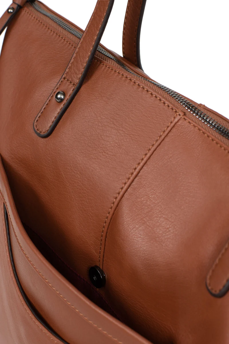 Sac cabas porté épaule - A4 - Cuir