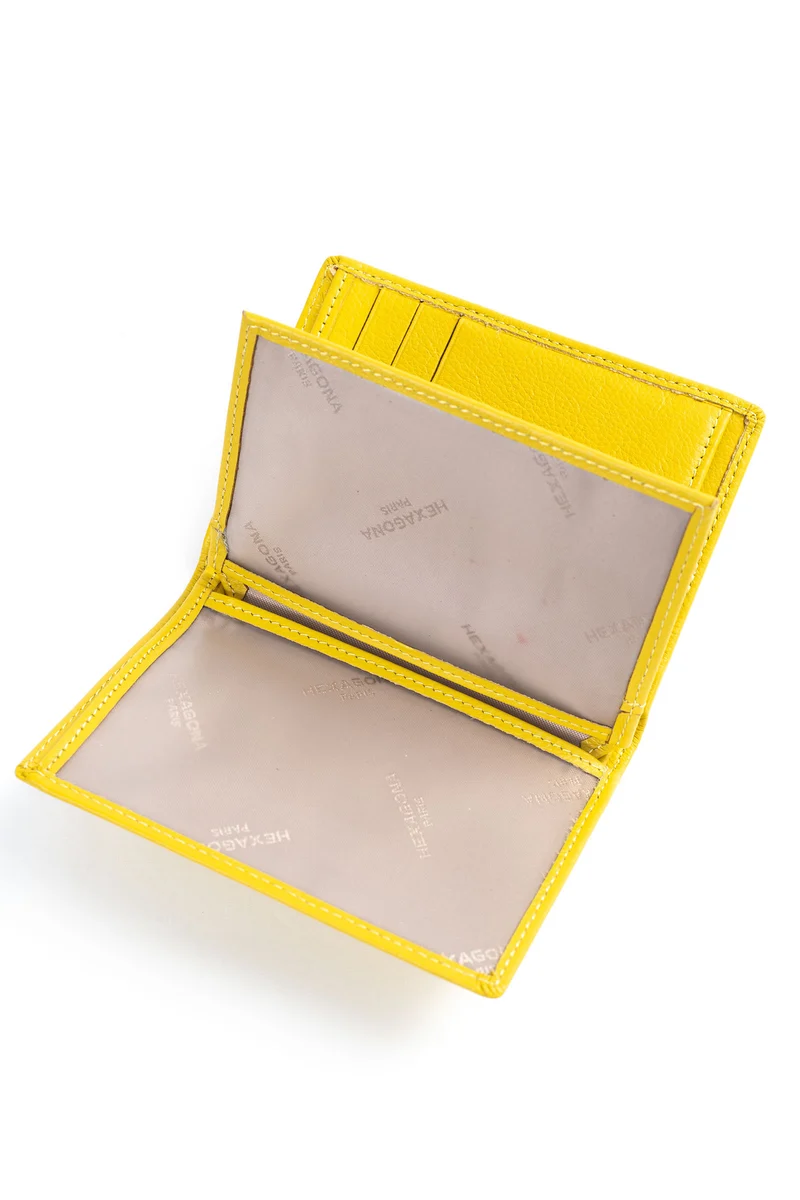 Portefeuille européen - 2 volets - Cuir