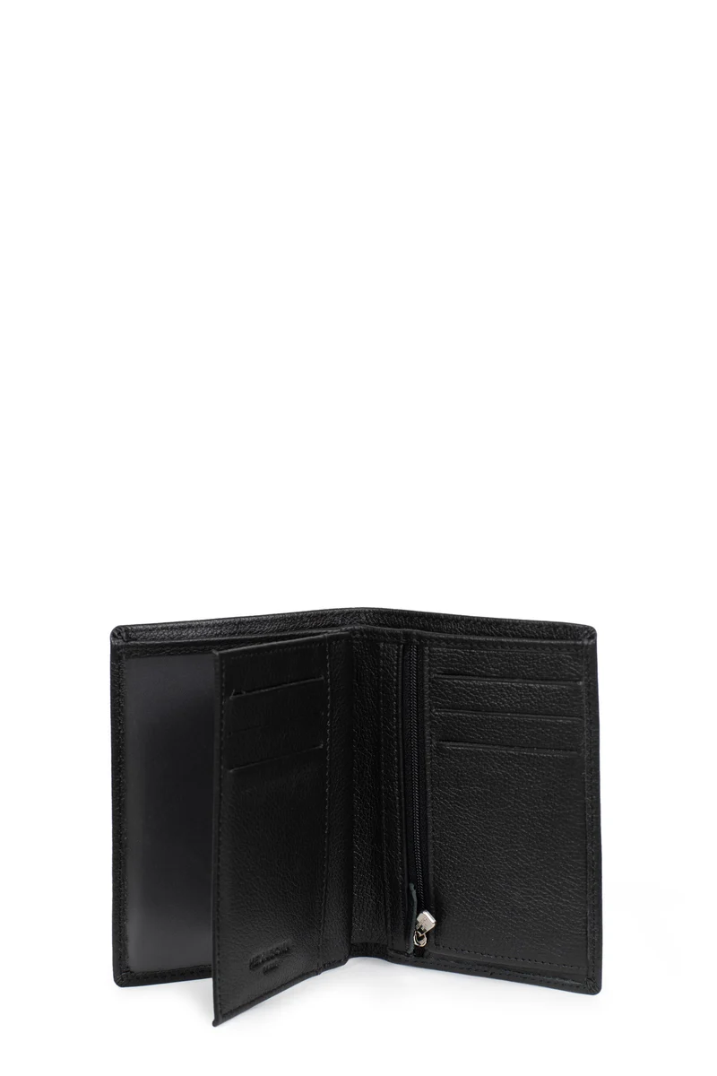 Portefeuille européen - 2 volets - Cuir