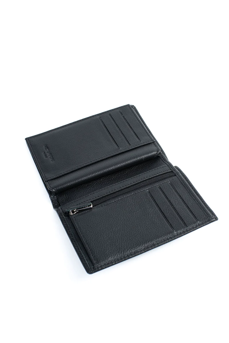 Portefeuille européen - 2 volets - Cuir