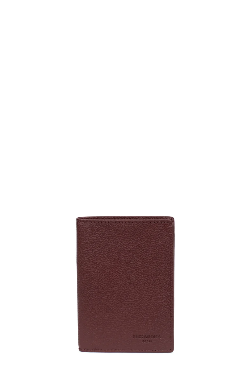 Portefeuille européen - 2 volets - Cuir