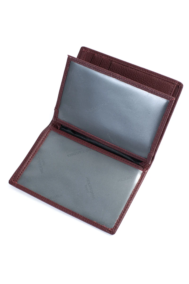 Portefeuille européen - 2 volets - Cuir