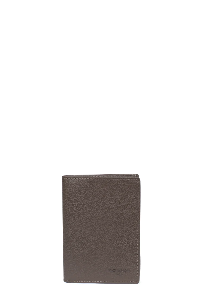 Portefeuille européen - 2 volets - Cuir