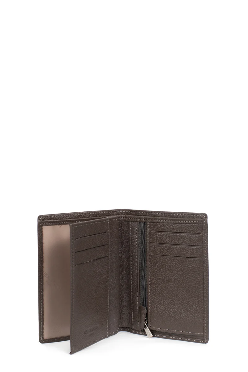 Portefeuille européen - 2 volets - Cuir