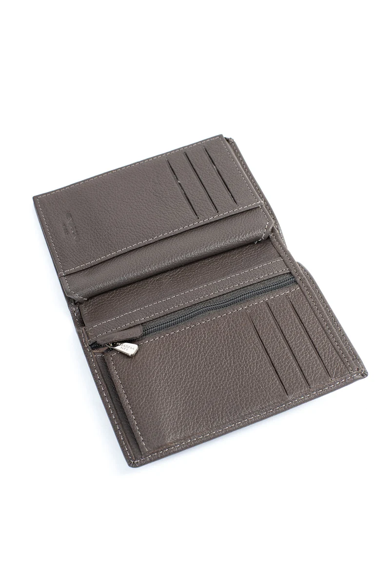 Portefeuille européen - 2 volets - Cuir