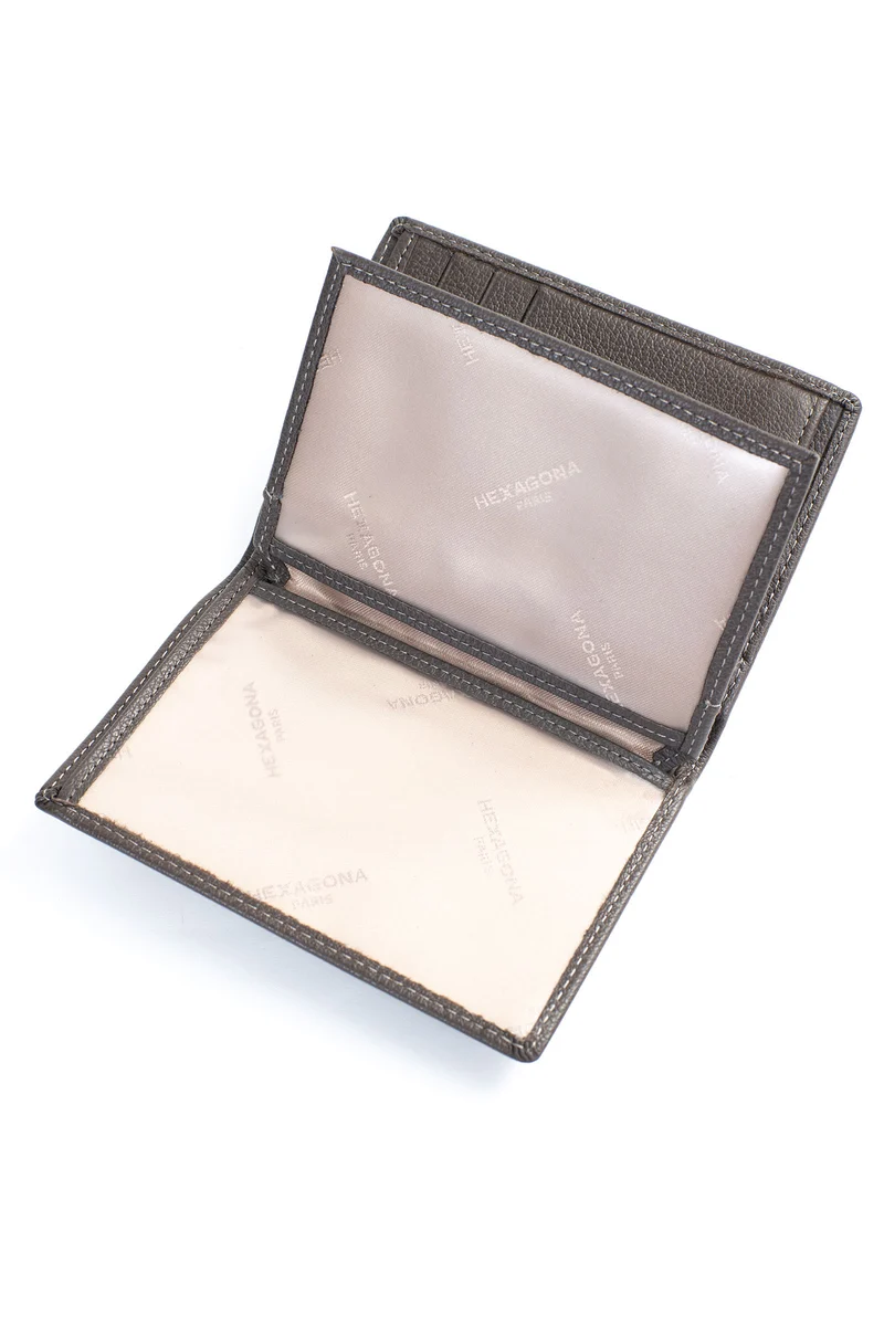 Portefeuille européen - 2 volets - Cuir