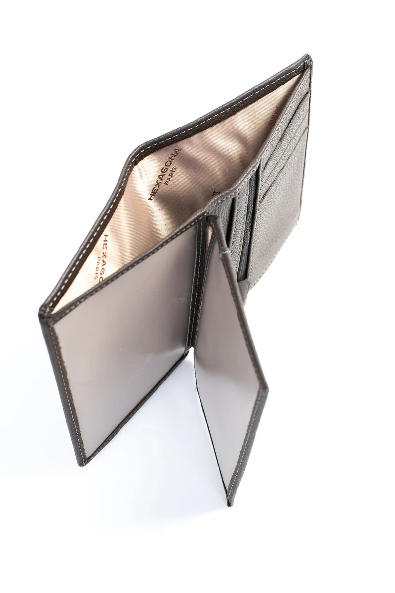 Portefeuille européen - 2 volets - Cuir